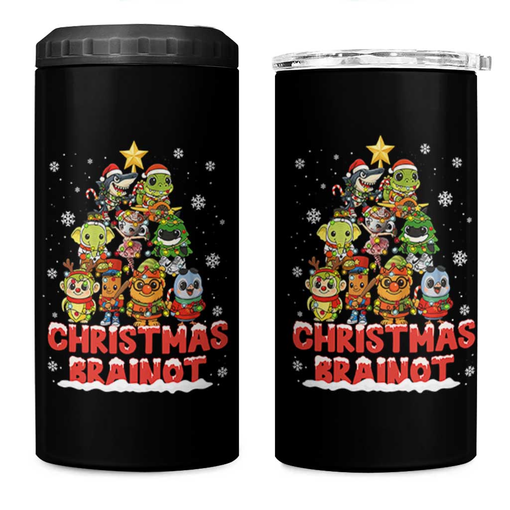 Italian Brainrot Christmas Tree Meme 4 in 1 Can Cooler Tumbler - Wonder Print Shop