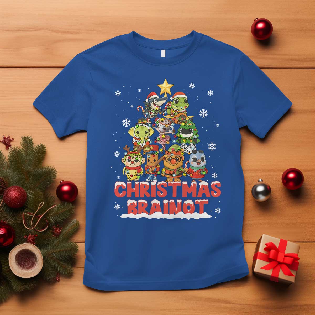 Italian Brainrot Christmas Tree Meme T Shirt - Wonder Print Shop