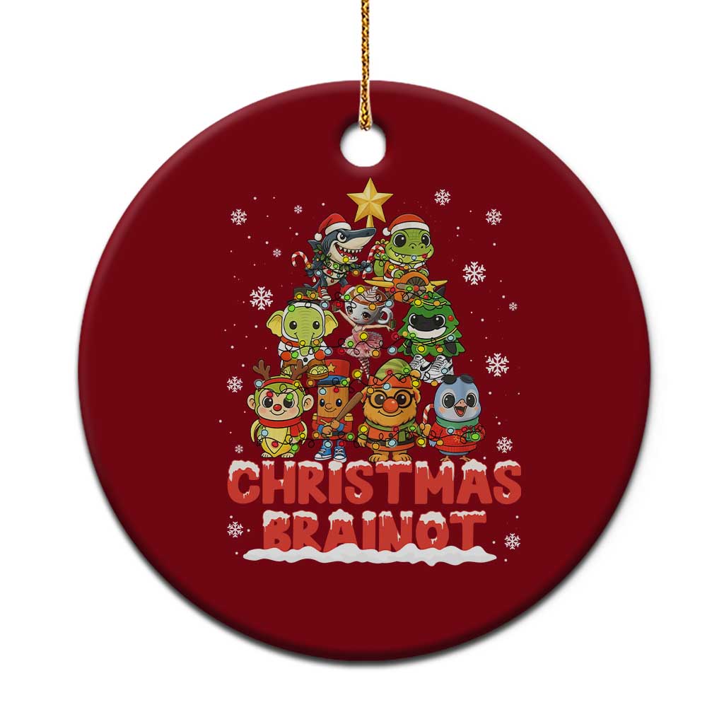 Italian Brainrot Christmas Tree Meme Ceramic Ornament - Wonder Print Shop