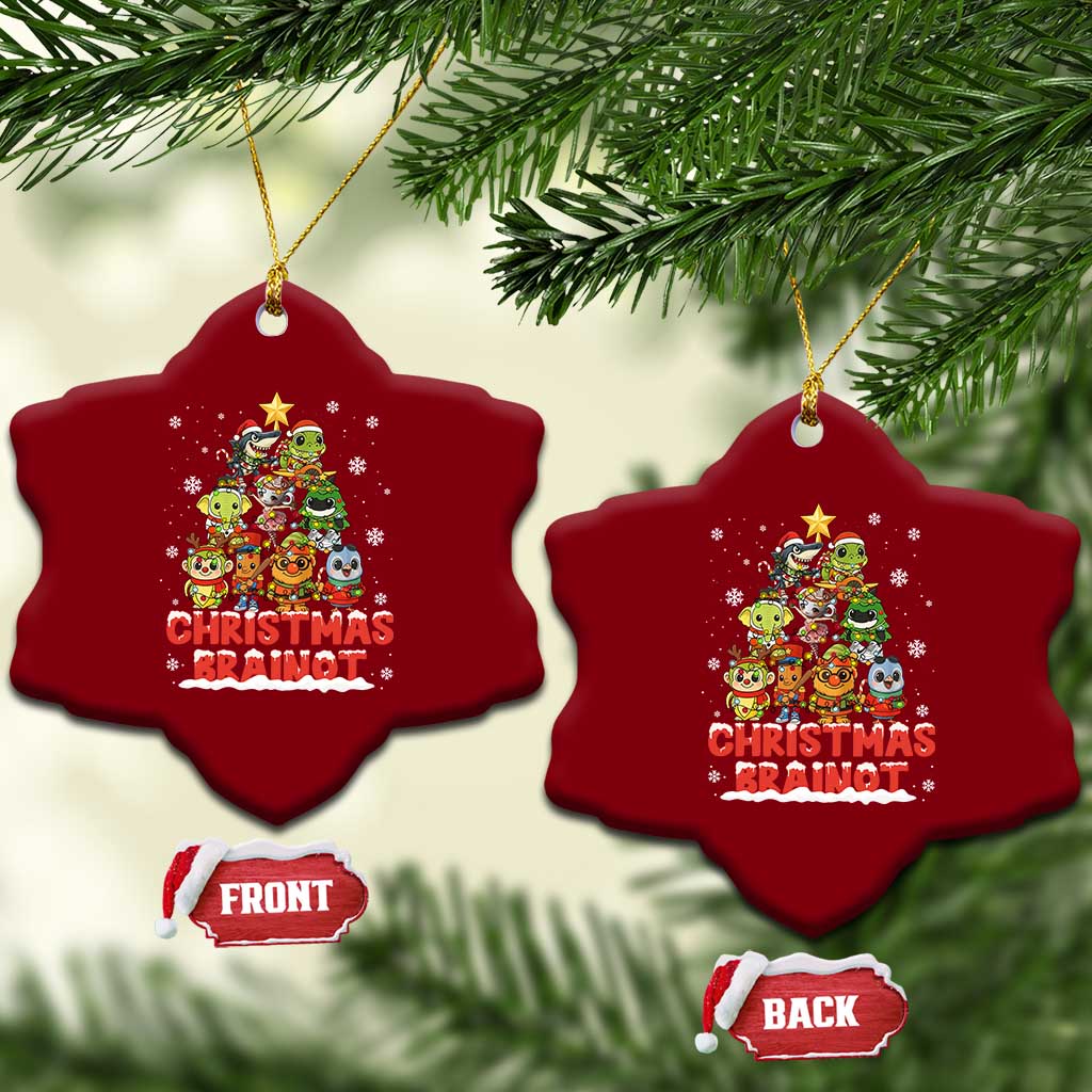 Italian Brainrot Christmas Tree Meme Ceramic Ornament - Wonder Print Shop