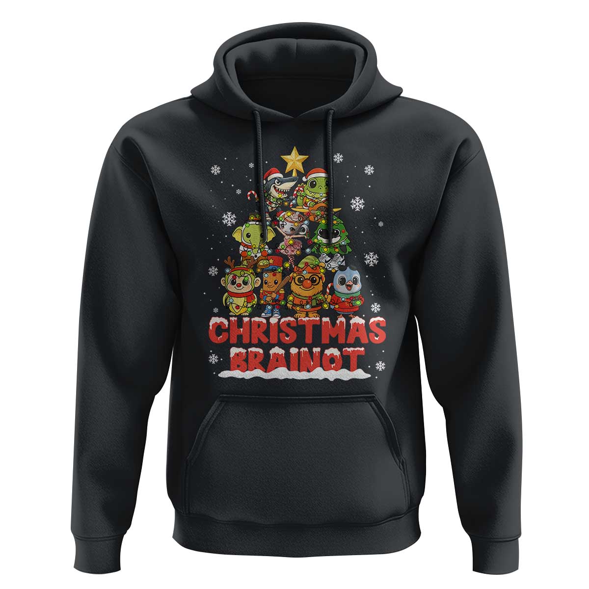 Italian Brainrot Christmas Tree Meme Hoodie - Wonder Print Shop