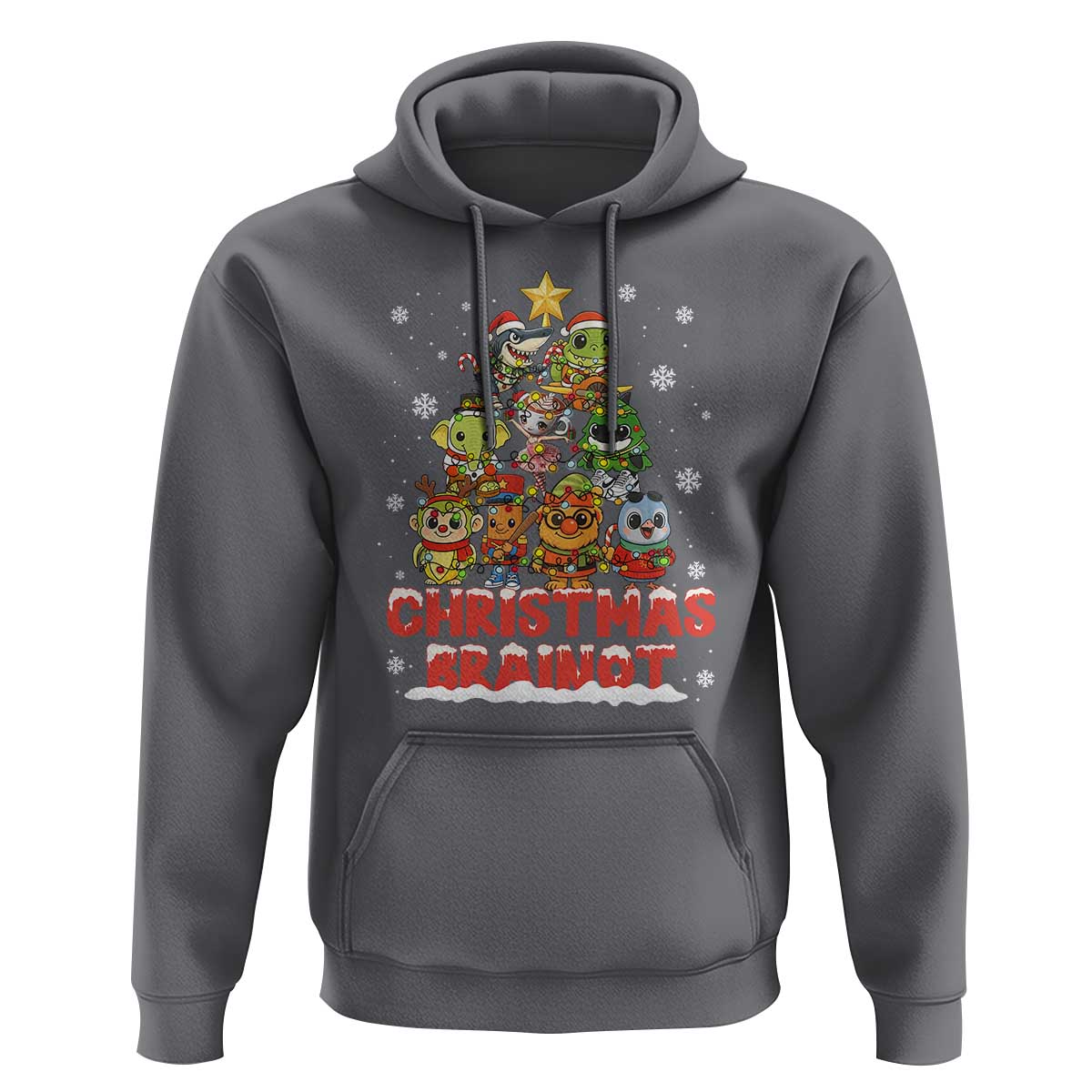 Italian Brainrot Christmas Tree Meme Hoodie - Wonder Print Shop
