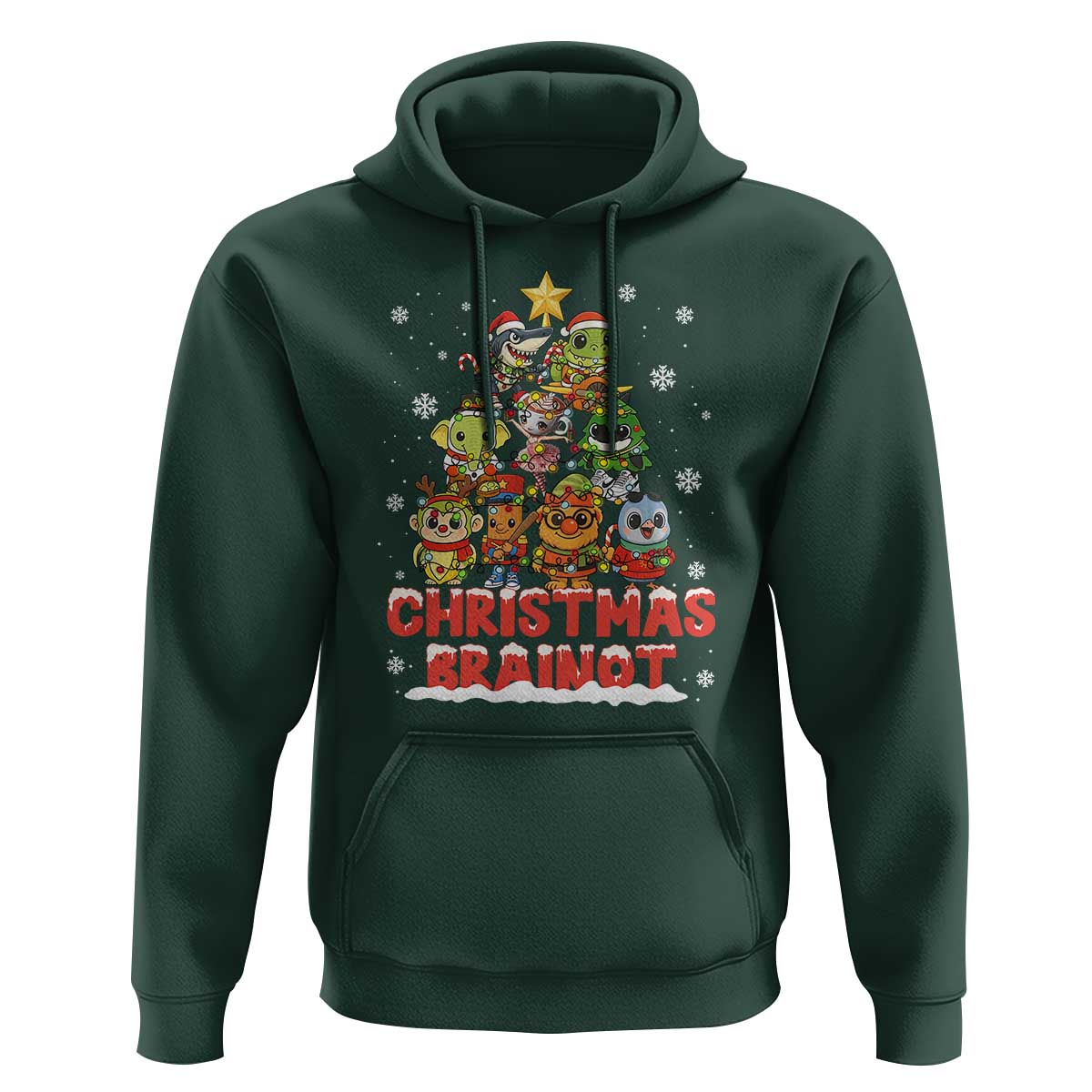 Italian Brainrot Christmas Tree Meme Hoodie - Wonder Print Shop