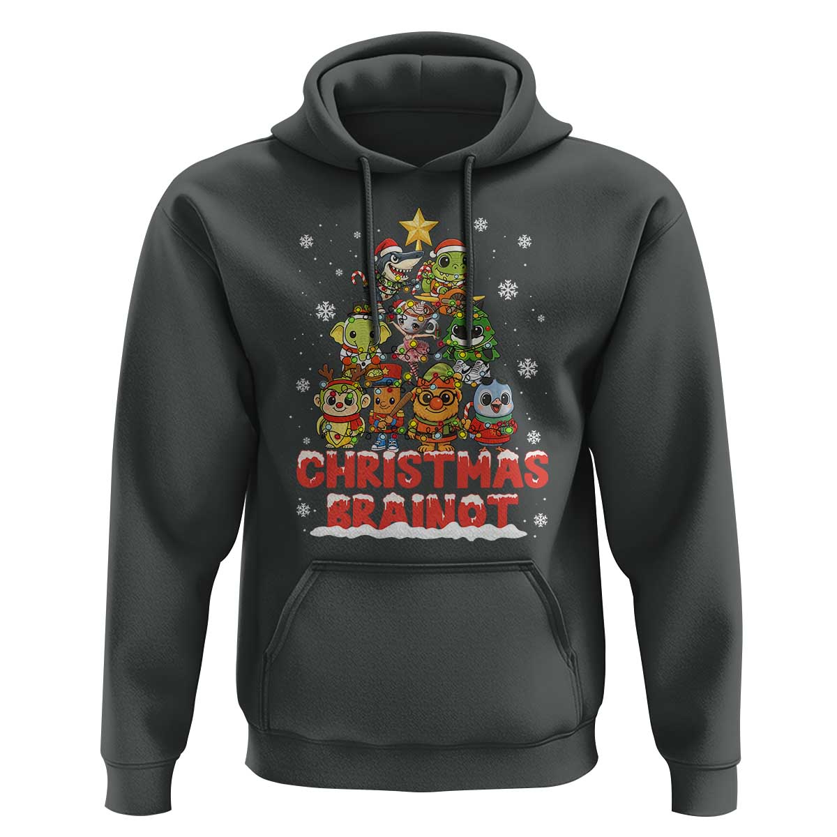 Italian Brainrot Christmas Tree Meme Hoodie - Wonder Print Shop