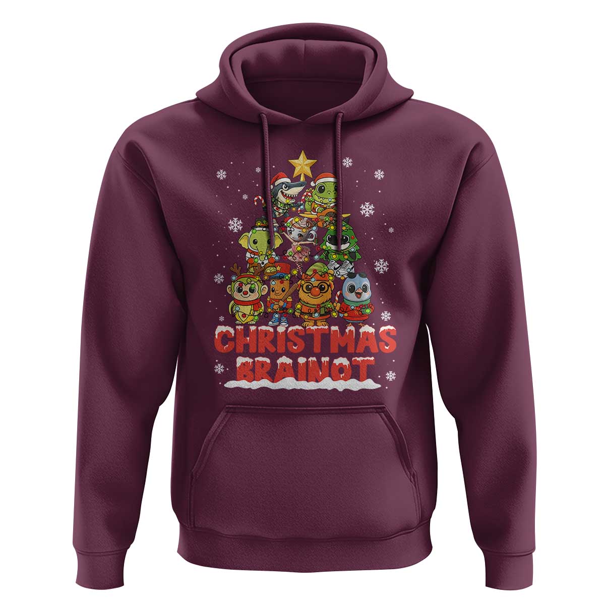 Italian Brainrot Christmas Tree Meme Hoodie - Wonder Print Shop