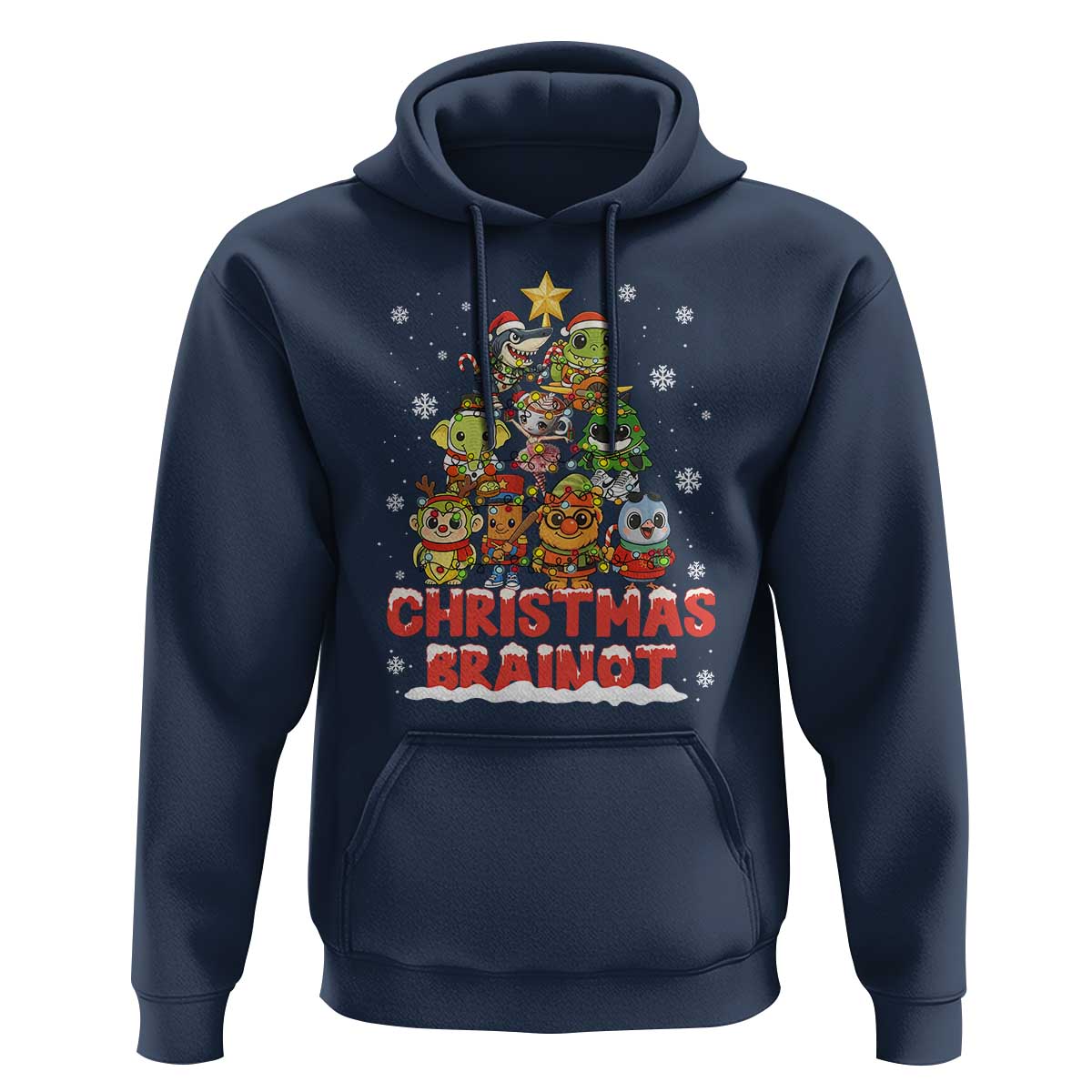 Italian Brainrot Christmas Tree Meme Hoodie - Wonder Print Shop