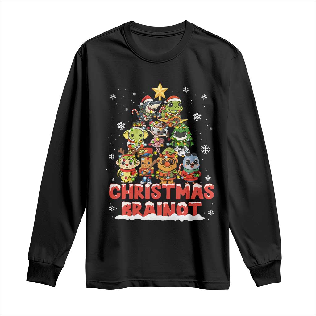 Italian Brainrot Christmas Tree Meme Long Sleeve Shirt - Wonder Print Shop