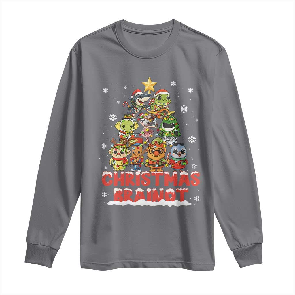 Italian Brainrot Christmas Tree Meme Long Sleeve Shirt - Wonder Print Shop