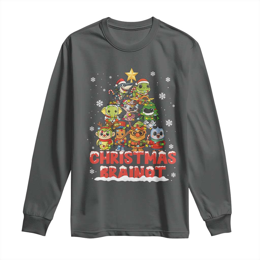 Italian Brainrot Christmas Tree Meme Long Sleeve Shirt - Wonder Print Shop