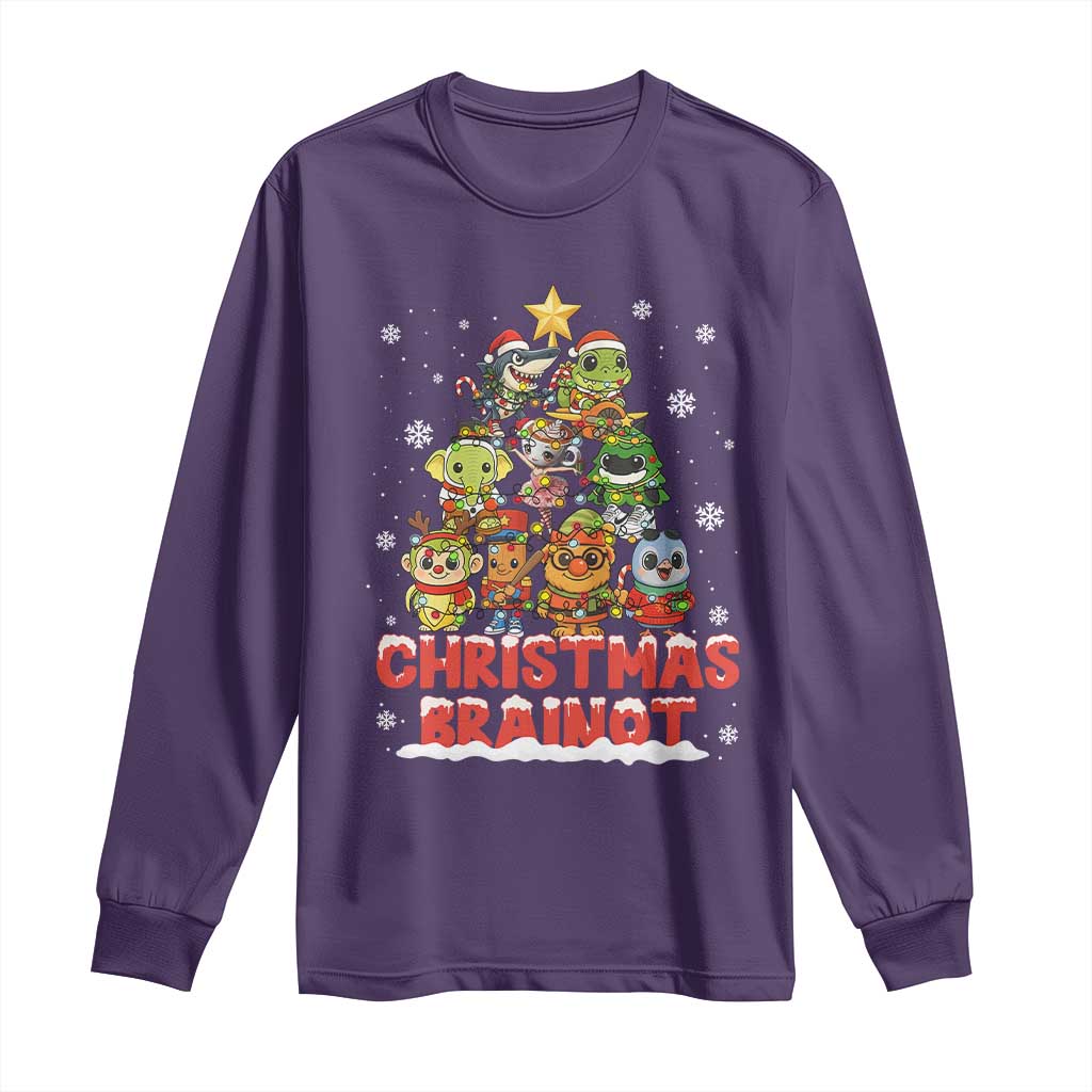 Italian Brainrot Christmas Tree Meme Long Sleeve Shirt - Wonder Print Shop