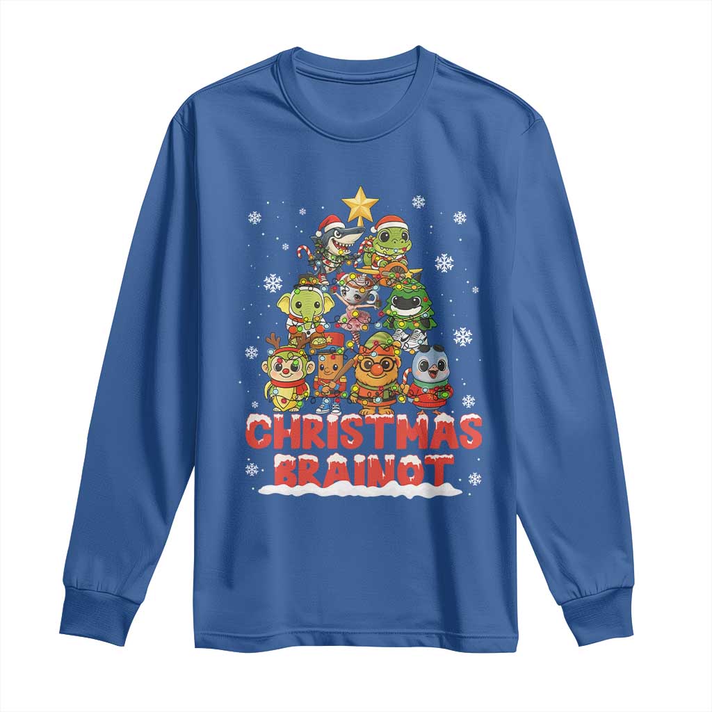 Italian Brainrot Christmas Tree Meme Long Sleeve Shirt - Wonder Print Shop
