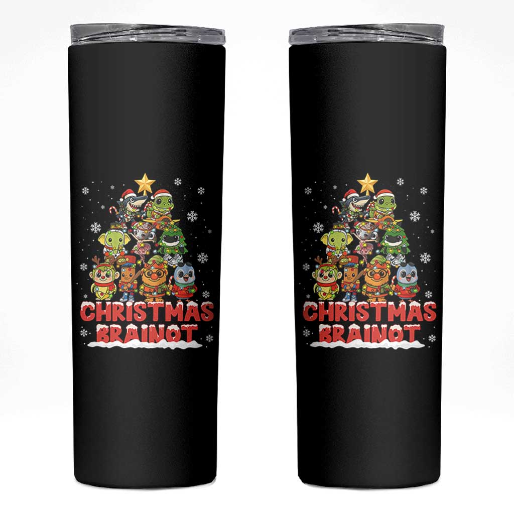 Italian Brainrot Christmas Tree Meme Skinny Tumbler - Wonder Print Shop