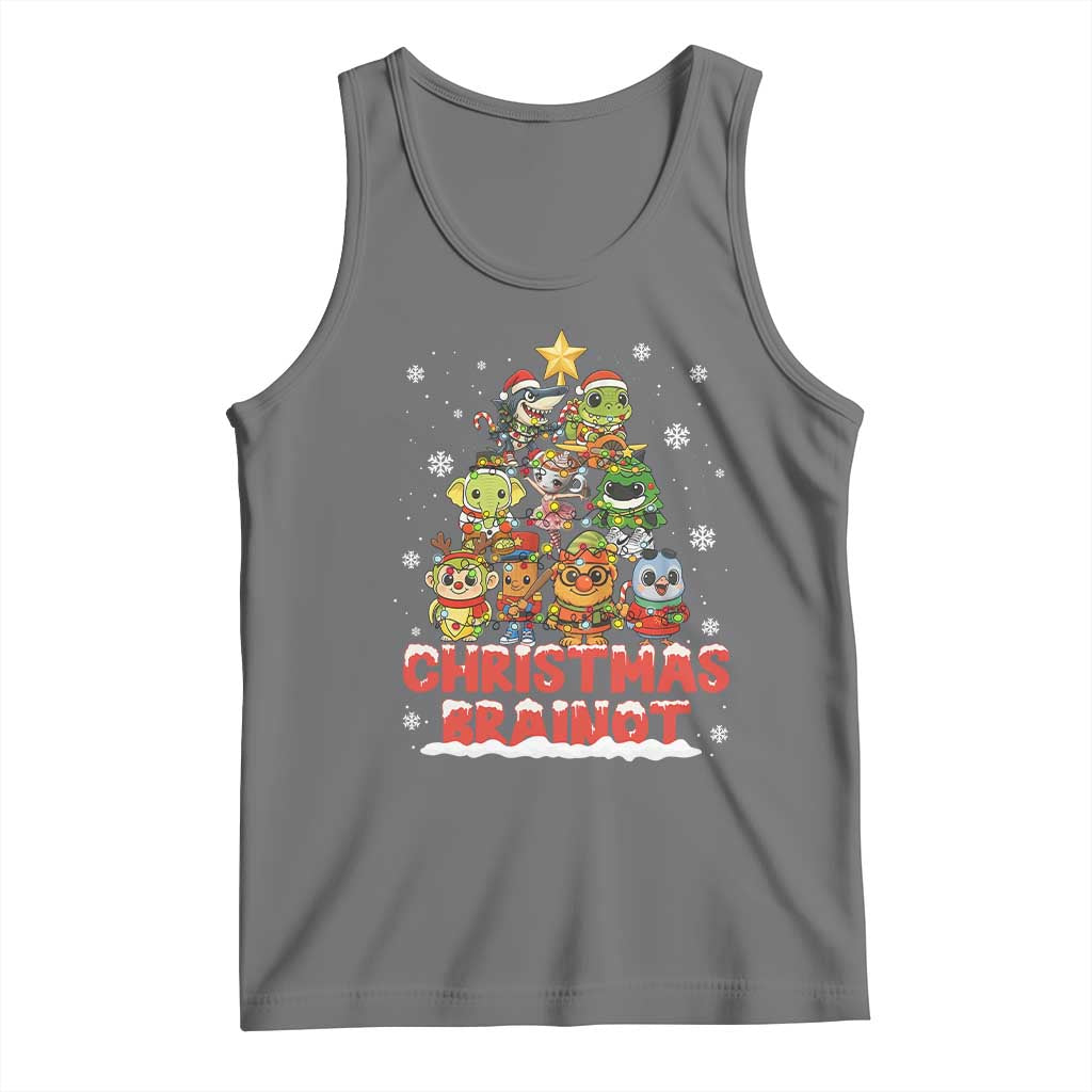 Italian Brainrot Christmas Tree Meme Tank Top - Wonder Print Shop