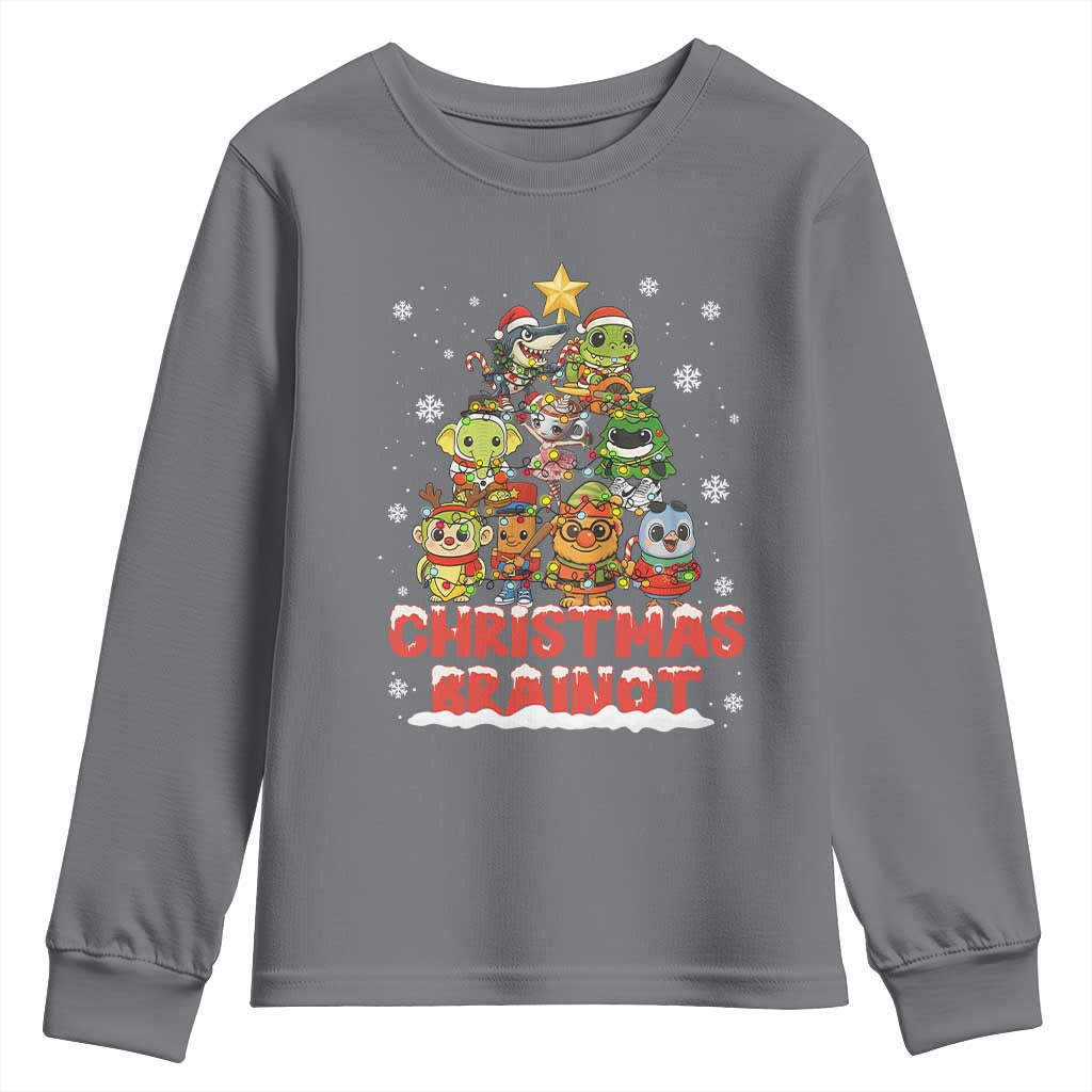 Italian Brainrot Christmas Tree Meme Youth Sweatshirt - Wonder Print Shop
