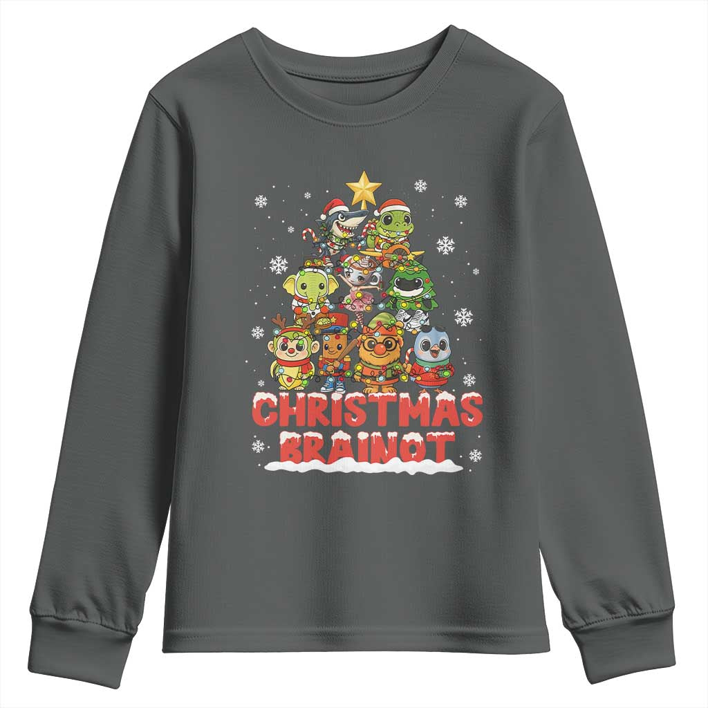 Italian Brainrot Christmas Tree Meme Youth Sweatshirt - Wonder Print Shop