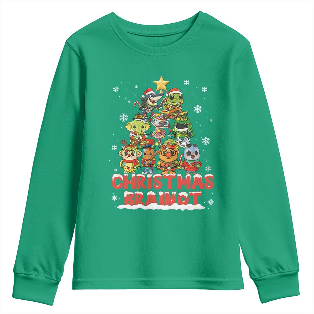 Italian Brainrot Christmas Tree Meme Youth Sweatshirt - Wonder Print Shop