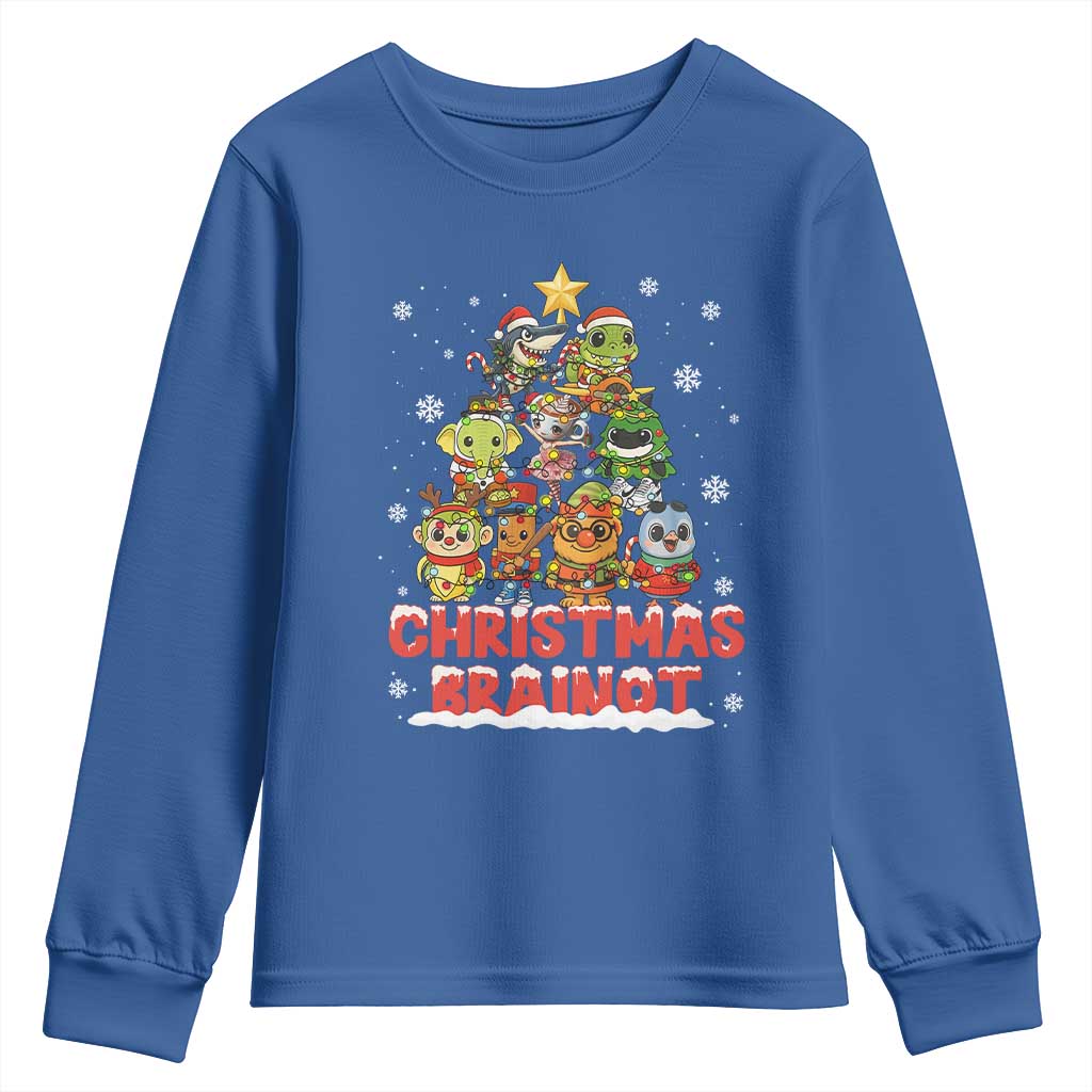 Italian Brainrot Christmas Tree Meme Youth Sweatshirt - Wonder Print Shop