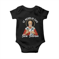 Funny Six Seven Meme Baby Onesie Saint Nicholas Says 67 Gen Alpha Slang - Wonder Print Shop