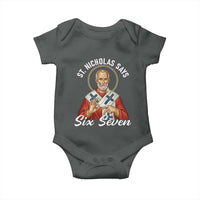 Funny Six Seven Meme Baby Onesie Saint Nicholas Says 67 Gen Alpha Slang - Wonder Print Shop