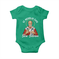 Funny Six Seven Meme Baby Onesie Saint Nicholas Says 67 Gen Alpha Slang - Wonder Print Shop