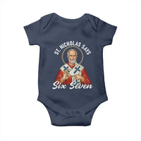Funny Six Seven Meme Baby Onesie Saint Nicholas Says 67 Gen Alpha Slang - Wonder Print Shop