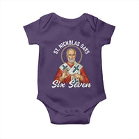 Funny Six Seven Meme Baby Onesie Saint Nicholas Says 67 Gen Alpha Slang - Wonder Print Shop