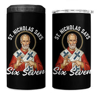 Funny Six Seven Meme 4 in 1 Can Cooler Tumbler Saint Nicholas Says 67 Gen Alpha Slang - Wonder Print Shop