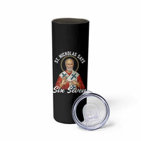Funny Six Seven Meme Skinny Tumbler Saint Nicholas Says 67 Gen Alpha Slang - Wonder Print Shop