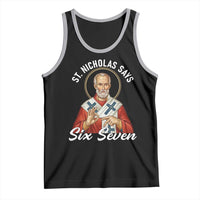 Funny Six Seven Meme Tank Top Saint Nicholas Says 67 Gen Alpha Slang - Wonder Print Shop
