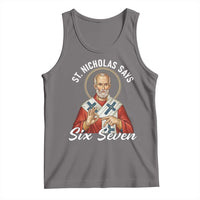 Funny Six Seven Meme Tank Top Saint Nicholas Says 67 Gen Alpha Slang - Wonder Print Shop