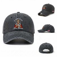Funny Six Seven Meme Washed Cotton Baseball Cap Saint Nicholas Says 67 Gen Alpha Slang
