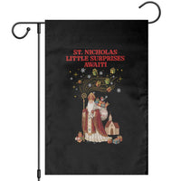 Saint Nicholas Santa Claus Christmas Garden Flag Little Surprises Awaiti - Wonder Print Shop