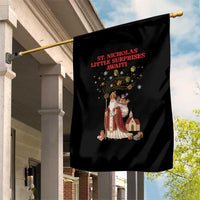 Saint Nicholas Santa Claus Christmas Garden Flag Little Surprises Awaiti - Wonder Print Shop