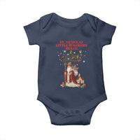 Saint Nicholas Santa Claus Christmas Baby Onesie Little Surprises Awaiti - Wonder Print Shop