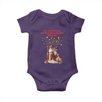 Saint Nicholas Santa Claus Christmas Baby Onesie Little Surprises Awaiti - Wonder Print Shop