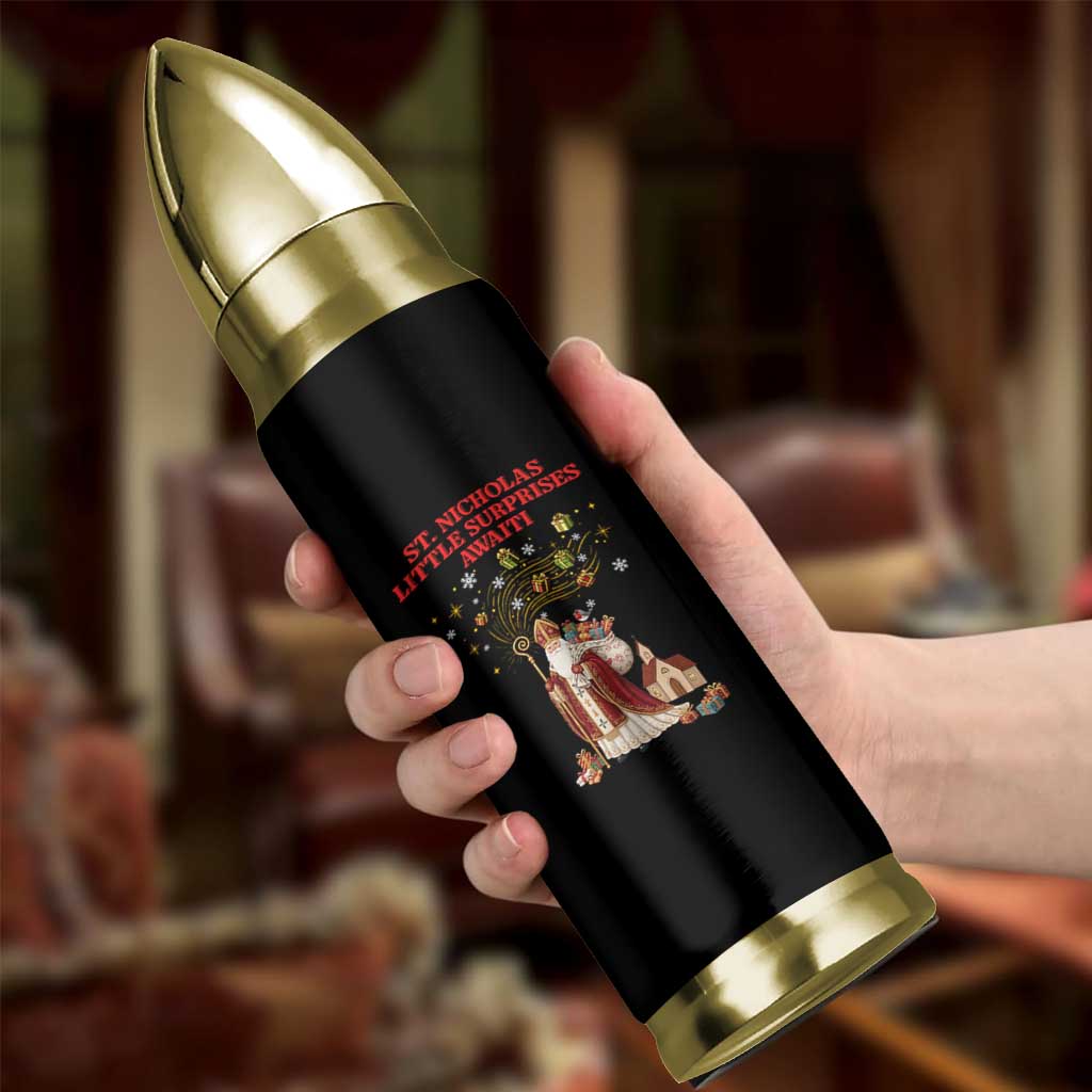 Saint Nicholas Santa Claus Christmas Bullet Tumbler Little Surprises Awaiti - Wonder Print Shop