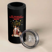 Saint Nicholas Santa Claus Christmas 4 in 1 Can Cooler Tumbler Little Surprises Awaiti - Wonder Print Shop