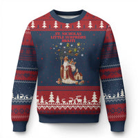 Saint Nicholas Santa Claus Xmas Ugly Christmas Sweater Little Surprises Awaiti - Wonder Print Shop
