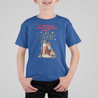 Saint Nicholas Santa Claus Christmas T Shirt For Kid Little Surprises Awaiti - Wonder Print Shop