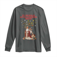 Saint Nicholas Santa Claus Christmas Long Sleeve Shirt Little Surprises Awaiti - Wonder Print Shop