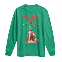 Saint Nicholas Santa Claus Christmas Long Sleeve Shirt Little Surprises Awaiti - Wonder Print Shop