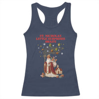 Saint Nicholas Santa Claus Christmas Racerback Tank Top Little Surprises Awaiti - Wonder Print Shop