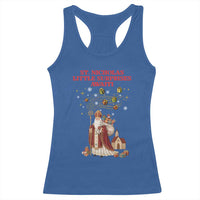 Saint Nicholas Santa Claus Christmas Racerback Tank Top Little Surprises Awaiti - Wonder Print Shop