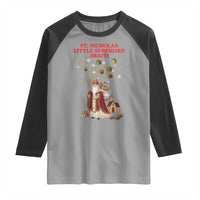 Saint Nicholas Santa Claus Christmas Raglan Shirt Little Surprises Awaiti - Wonder Print Shop