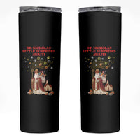 Saint Nicholas Santa Claus Christmas Skinny Tumbler Little Surprises Awaiti - Wonder Print Shop