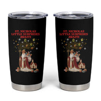 Saint Nicholas Santa Claus Christmas Tumbler Cup Little Surprises Awaiti - Wonder Print Shop
