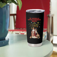 Saint Nicholas Santa Claus Christmas Tumbler Cup Little Surprises Awaiti - Wonder Print Shop
