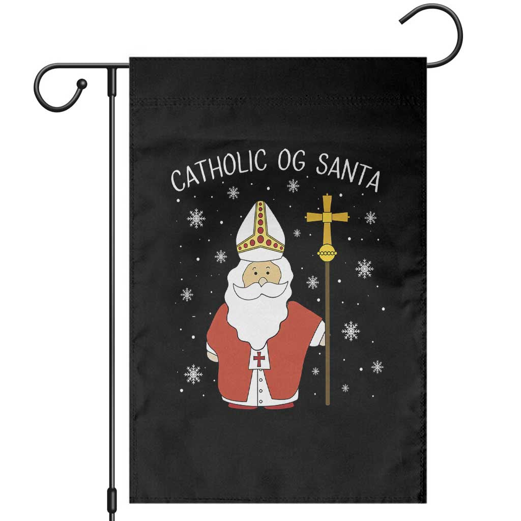 Saint Nicholas Catholic Christmas Garden Flag - Wonder Print Shop