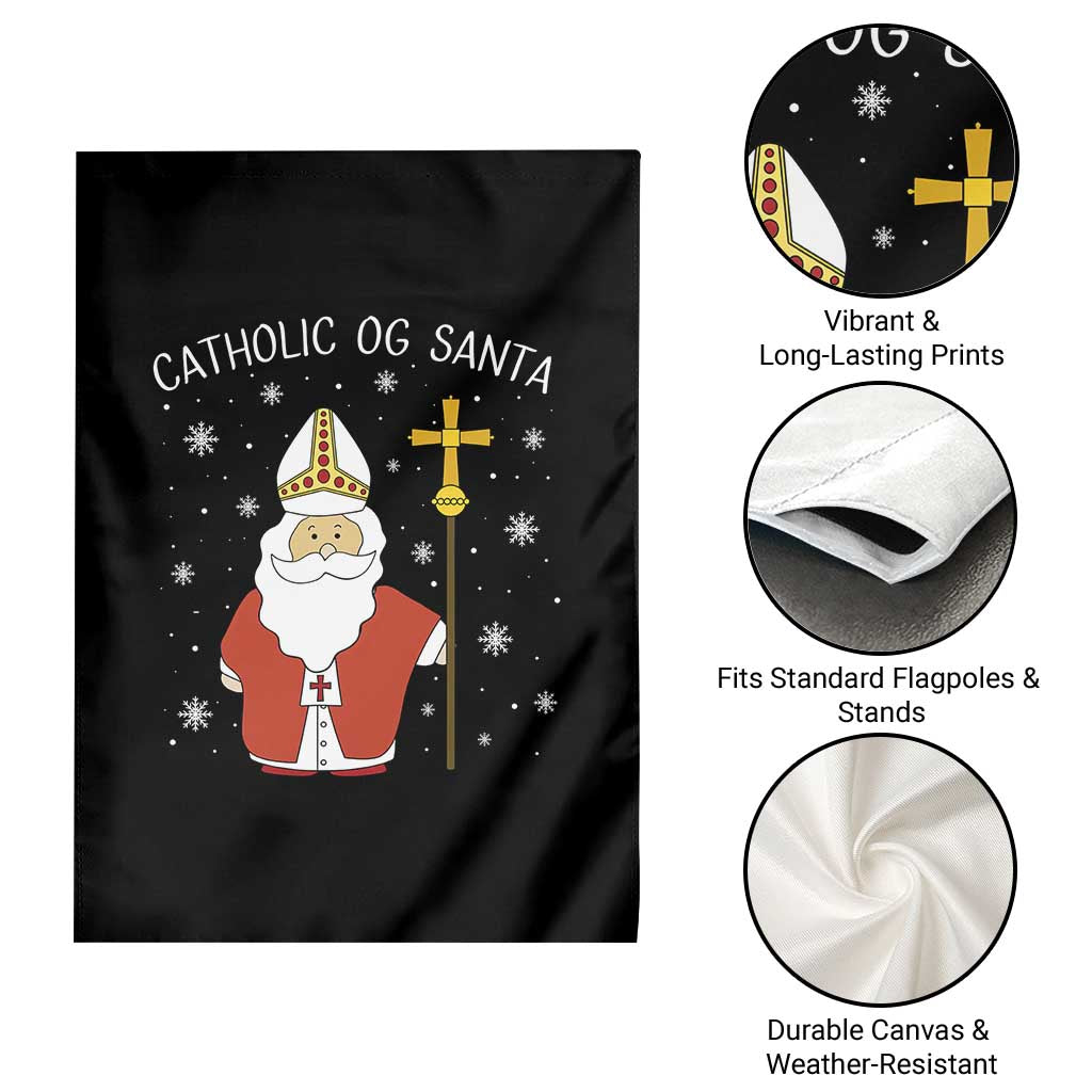 Saint Nicholas Catholic Christmas Garden Flag - Wonder Print Shop