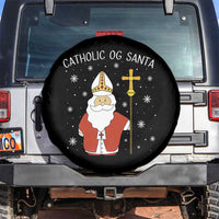 Saint Nicholas Catholic Christmas Spare Tire Cover - Wonder Print Shop